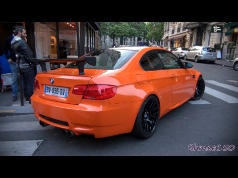 BMW M3 GTS - Startup and Driveaway in Paris