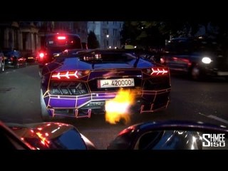 Tron Aventador fires EPIC FLAMES!