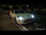 White Swiss Aston Martin One-77 - Cruising in Monaco