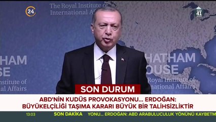 ABD'nin Kudüs kararına sert tepki gösterdi