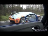 Bugatti Veyron CHASE! R8 V10 Spyder left behind...