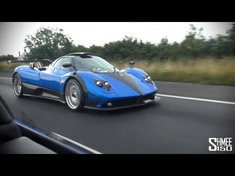 Pagani Zonda PS 760 - Driving in Convoy and Huge Revs