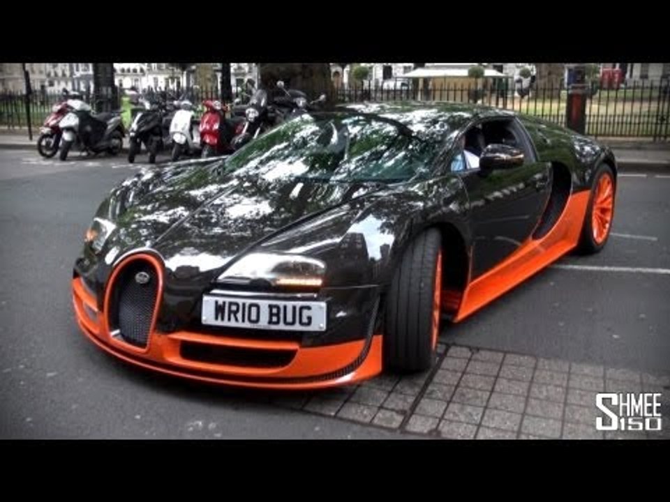 4 Ultimate Veyrons in London - Super Sport WRE, WRC and 2 Vitesses