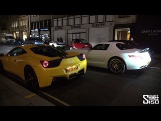 Vorsteiner 458, SLS AMG and LP560-4 - Revs in London