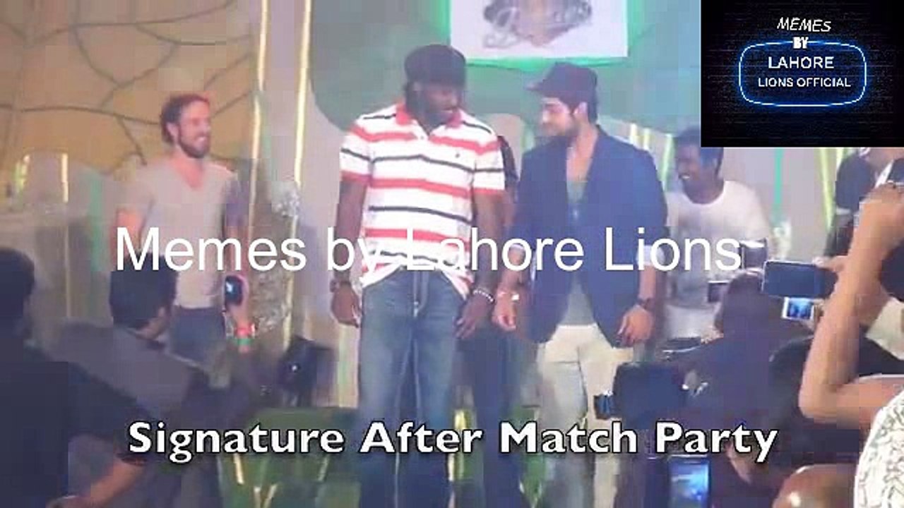 Kohli and Gayle Dance on PTI SONG