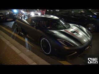 Matte Black Koenigsegg Agera - Startup and Driving in Monaco