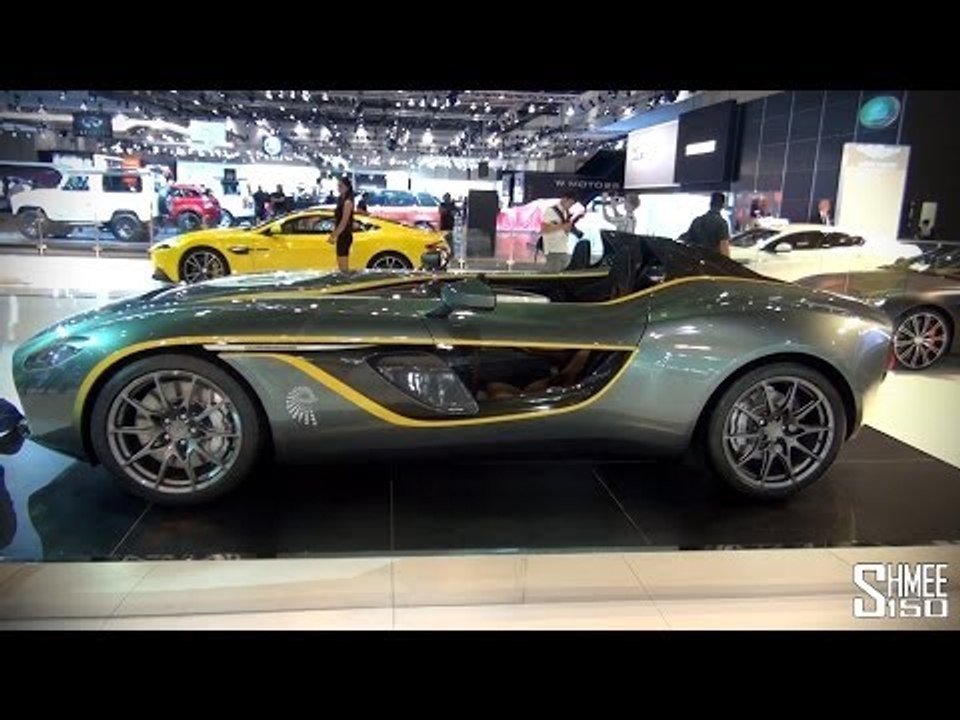 Aston Martin CC100, V12 Vantage S, Q Series Vanquish Volante - Dubai 2013