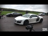 Drag Race: Audi R8 V10 Plus vs Ferrari 458 Spider at Vmax Quicksilver