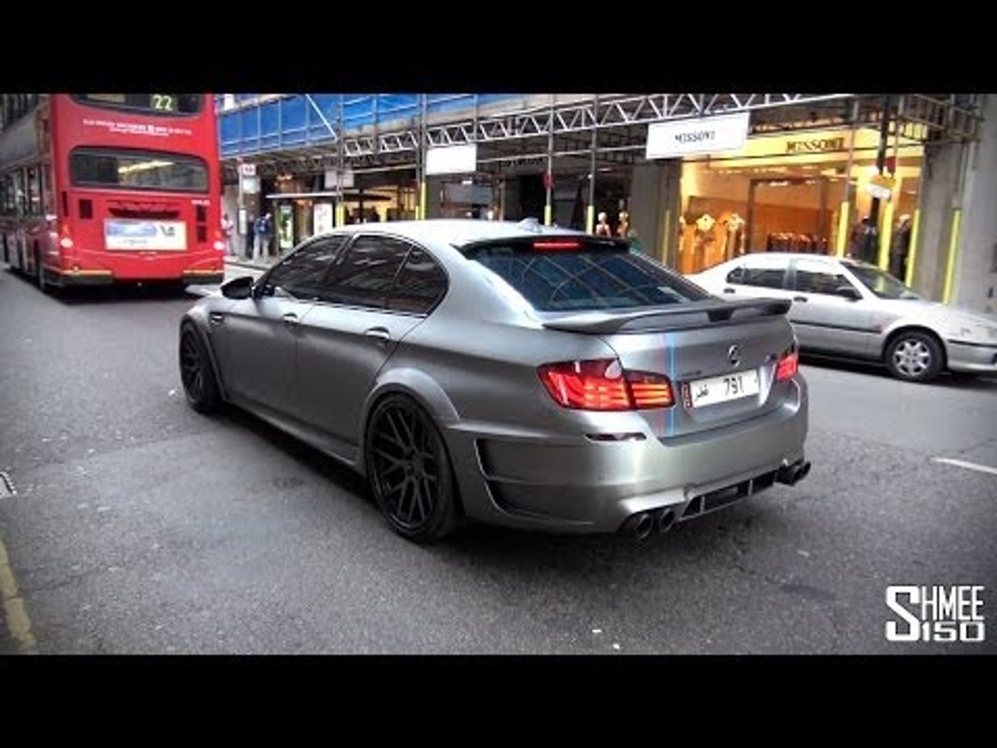 Hamann Bmw M5 F10 Matte Grey With M Power Stripes Video Dailymotion