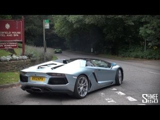 Aventadors, LP670 SV, LP760 Nasser, Gallardos - Start of the UK Lambo Drive