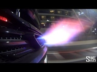 McLaren 12C Spider - Lots of Flames on Track