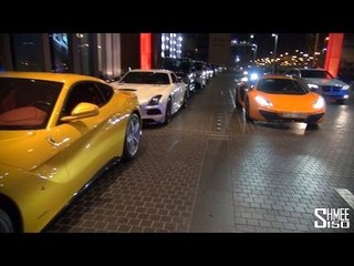 Dubai Supercombo - 2 Aventadors, LP670 SV, F12, SLS Black Series, 12C, SLS