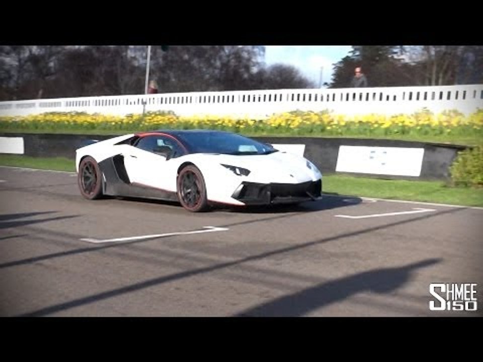 Custom Lamborghini Aventador - Start and Track Flybys