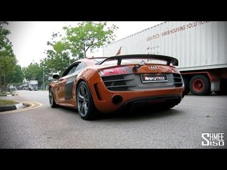 ARMYTRIX Audi R8 GT Titanium Valvetronic Exhaust System - Loud Revs and Sounds