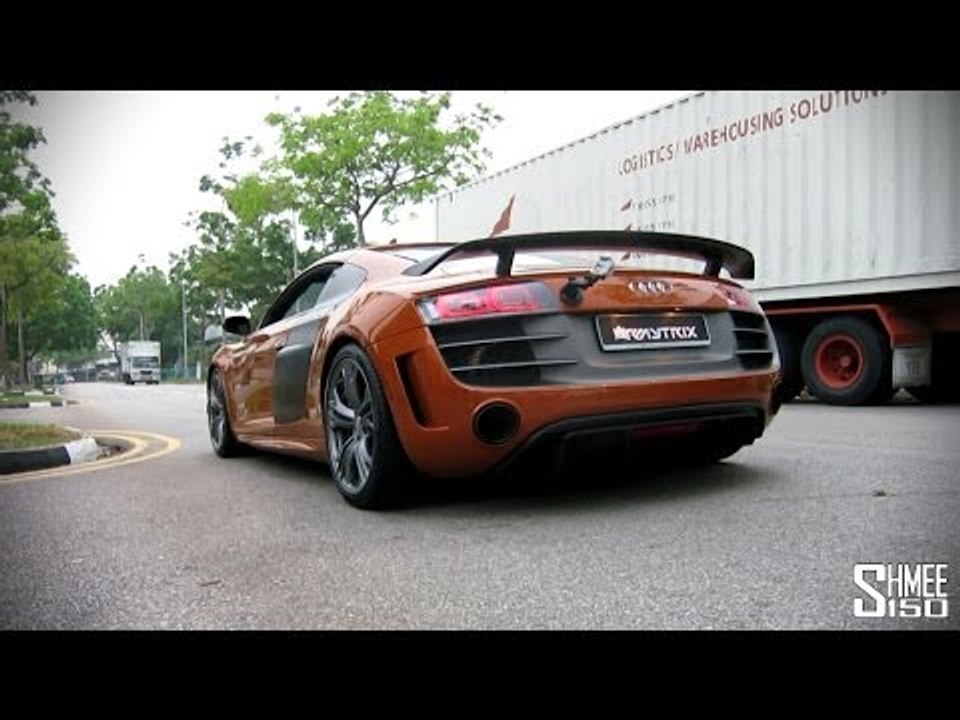 ARMYTRIX Audi R8 GT Titanium Valvetronic Exhaust System - Loud Revs and Sounds