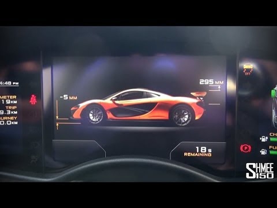 Putting the McLaren P1 into Race Mode