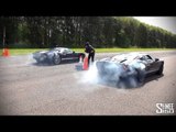 Double Ford GT Side-by-side Burnouts