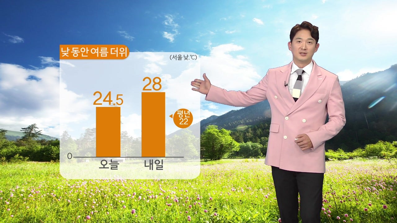 [날씨] 내일 오전까지 미세먼지 나쁨...한낮 7월 중순 여름 기온 / YTN
