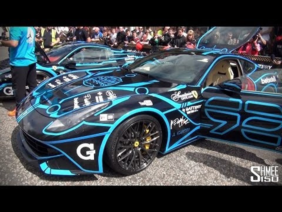 Team Wolfpack Cars for Gumball in Europe: F12, GTR, 458 x2, Viper