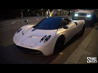 Pagani Huayra and Mercedes 6x6 on the Streets of London
