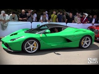 Jay Kay's Bright Green Ferrari LaFerrari (Jamiroquai)