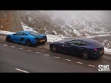 675LT and FF TOGETHER! Driving through Snowy Mountains