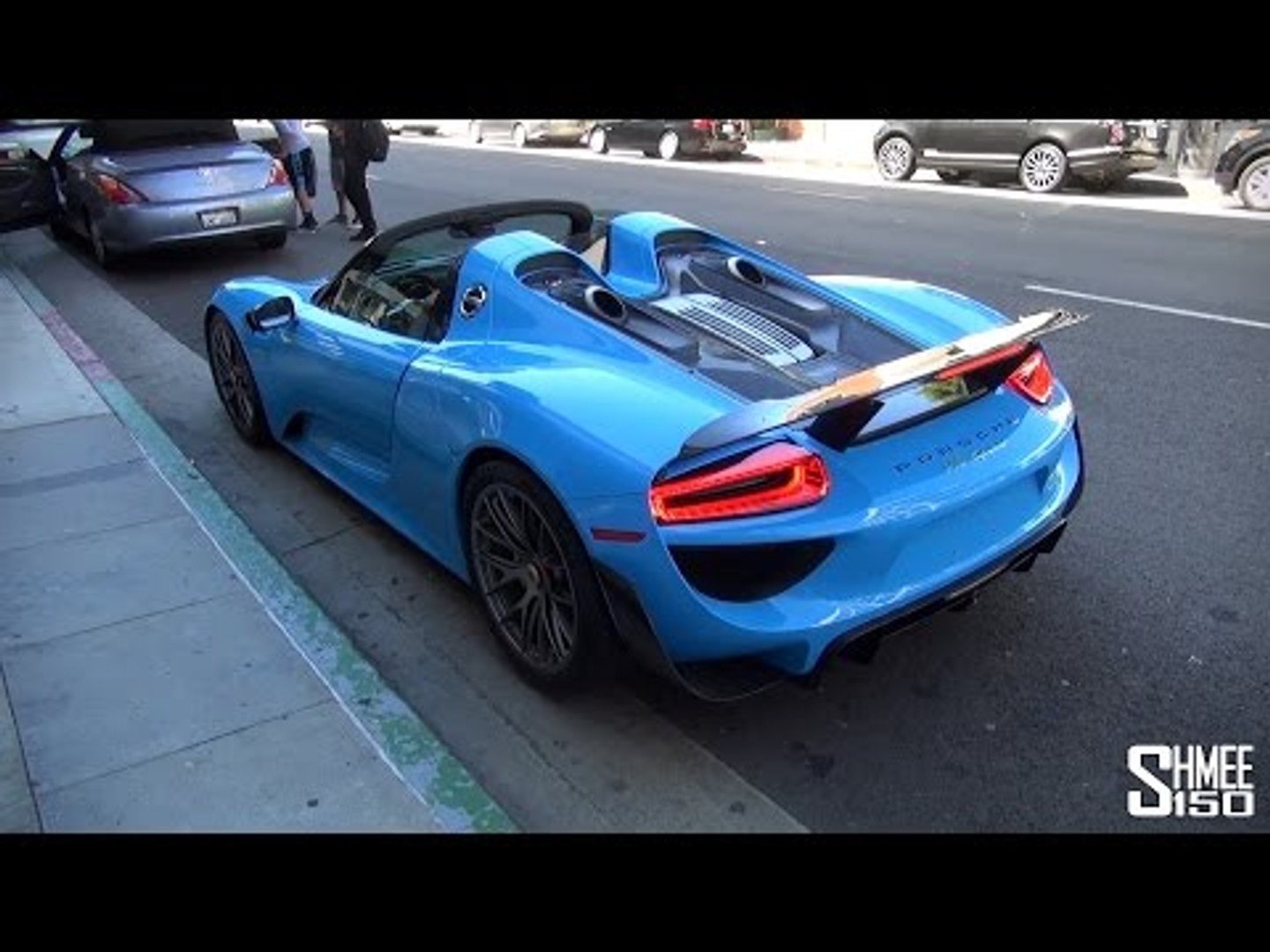 Baby Blue Porsche 918 Spyder in LA - Straight Pipe Carrera GT Driveby -  video Dailymotion