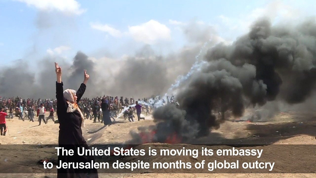 Clashes along Gaza-Israel border ahead of US embassy opening