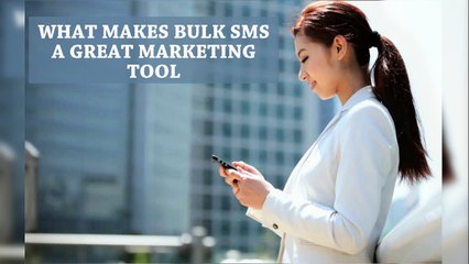 What makes bulk sms a great marketing tool all type of business