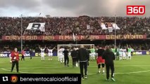 Largohet nga Serie A por shikoni përshëndetjen speciale që i japin tifozët ekipit të Beneventos (360video)