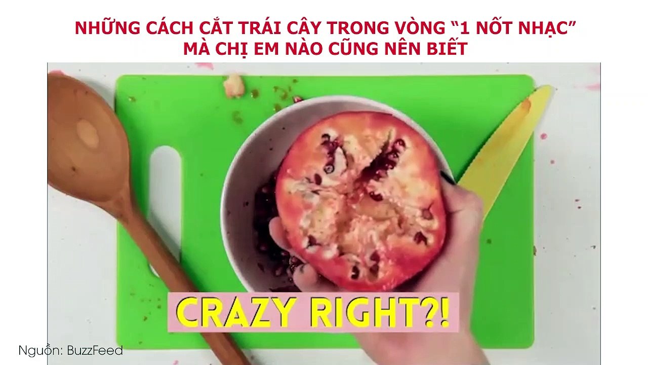 Những cách cắt trái cây trong vòng "1 nốt nhạc" mà chị em nào cũng nên biết