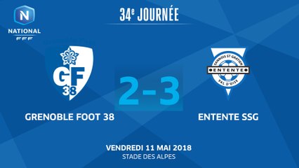 J34 : Grenoble Foot 38 - Entente SSG (2-3), le résumé