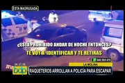 La Molina: peligrosos “raqueteros” arrollan a policía para escapar de intervención