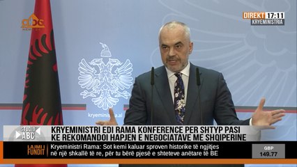 Rekomandimi per negociatat, Rama: Stacioni i radhes, anetaresimi ne BE