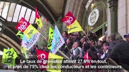 Grève SNCF: les syndicats gagnent le pari de la remobilisation