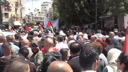 Batı Şeria'da Nekbe ve ABD Protestosu