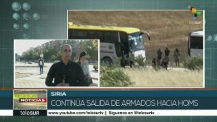 Avanza desarme y evacuación de milicianos del norte de Damasco