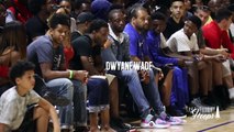 Russell Westbrook & Dwyane Wade watch Zaire Wade Make Nike EYBL Debut with E1T1