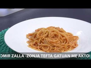 Te gatuajme me Zonjen Tefta PJ2 Spagheti me salce roze, Palacinka me molle te karamelizuara
