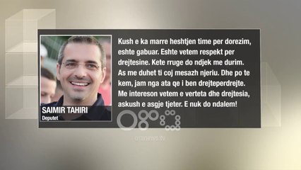 Ora News - Tahiri: S'do më pengojë bir nëne as kurve në rrugën time për drejtësi