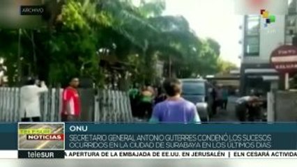 Secretario general de la ONU condena ataques en Indonesia