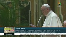 Papa Francisco discutirá con obispos chilenos casos de abusos sexuales