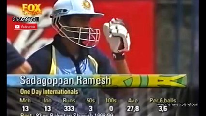 Sadagoppan Ramesh 71 vs Aus in 5th Match of Aiwa Cup 1998