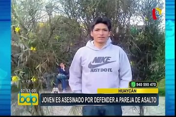 Huaycán: joven es asesinado por defender a pareja de asalto