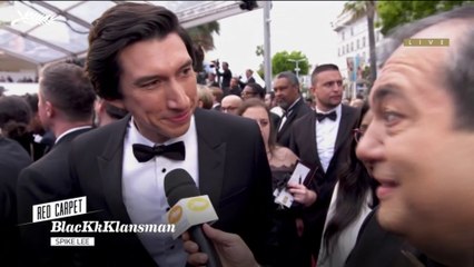 Adam Driver "Travailler avec Spike Lee, c'est une ambiance très familiale" - Cannes 2018