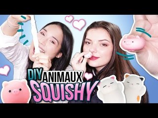 DIY ANIMAUX SQUISHY ! avec Clara Marz et Yoko Nail Art