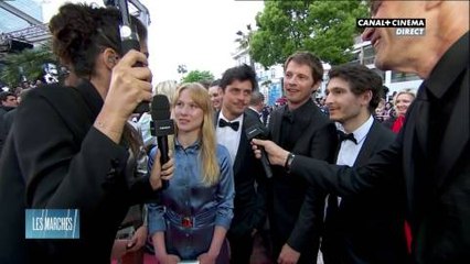 Les acteurs du film "âmes soeurs" très fiers de leur réalisateur Pierre Deladonchamps- Cannes 2018