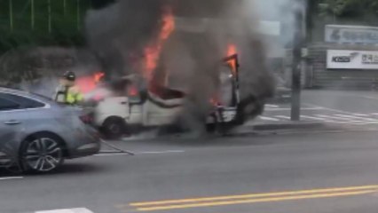 태릉선수촌 인근서 차량 화재...1명 대피 / YTN