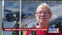 Woman Takes Flight in World War II Bomber to Honor Late Father
