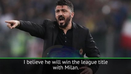 Robinho backs Gattuso to win title with Milan
